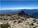 Prekrasan vrh Capo Sellola (2273m) s lijepo ozelenjenom zapadnom padinom