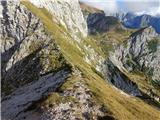 Remšendolska škrbina or Sedelce.