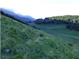 Planina Zapleč - Kal (greben Krnčice)