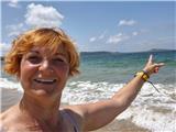 Na tej plaži se ustavim in kot riba zaplavam. Ocean ni bav bav, mož me ni dobil iz vode.