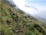 Planina Zapleč - Kal (greben Krnčice)