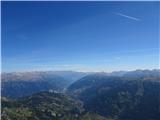 Mont Chaberton 3131m Italijanska stran z Val di Suso