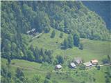 od koder se vidi Krems in vikenda, mimo katerih sva se vzpela
