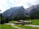 Malga Foresta, vrh pa v meglici