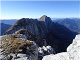 na vrhu Klavnih nožev pogled do Dolomitov