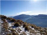 pogled na Matajur in Monte Mio