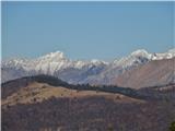 Lopič se bohoti nad okolico, pod njim Monte Cripia